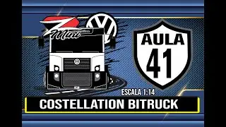 PRODU&Ccedil;&Atilde;O MINIATURA CAMINH&Atilde;O COSTELLATION BITRUCK CARGA SECA  ESC. 1:14 - VIDEO 41