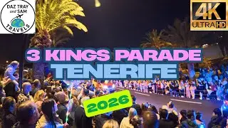 🎉 Three Kings Parade in Los Cristianos, Tenerife 2026 🇪🇸 | Amazing Canarian Tradition 🎭