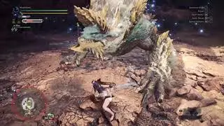 Monster Hunter World : Iceborn | Master Rank Zinogre Special Arena Gameplay | Long Sword | SOLO