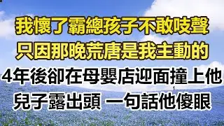 我懷了霸總孩子不敢吱聲，只因那晚荒唐是我主動的，4年後卻在母嬰店迎面撞上他，兒子露出頭 一句話他傻眼#幸福敲門 #為人處世 #生活經驗 #情感故事