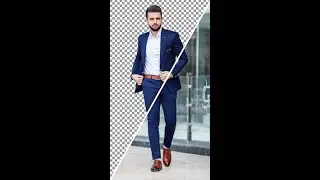 Just one click, How to remove background in Photoshop #shorts
