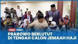 Detik-detik Prabowo Berlutut di Tengah Calon Jemaah Haji, Dubes Arab Senyum