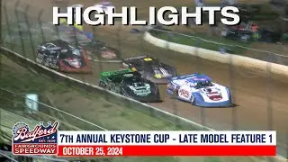 HIGHLIGHTS - Bedford Speedway - Late Model Feature 1 - '24 Keystone Cup