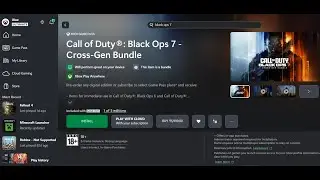 Исправление проблемы с установкой Call of Duty Black Ops 7 в приложении Xbox/Microsoft Store на П...