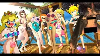 cute NINTENDO characters  in perverted and erotic scenes (+18)