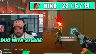 Hiko w/ Stewie2k dominate in DUO Lobby - Valorant Highlights [DrapnakV2]