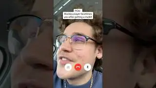 Hockey player facetimes you after getting a mullet 🥬