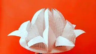 Lotus temple model making| How to make miniature Lotus Temple| Lotus Temple model for school project