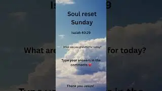 Soul reset Sunday Gratitude