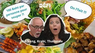 Peut-on survivre en Thaïlande avec 100 baht par repas —-  Ao Nang, Krabi. Épisode 1
