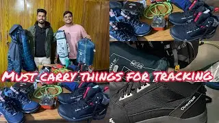 Things to carry on tracking | snow track | must things buy from Decathlon for Kedarkantha track