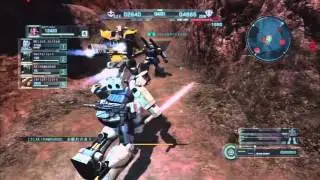 Gundam Battle Operation: LV5 GM Knightseeker II in the Great Canyon
