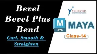 Autodesk Maya Curve Modeling - Bevel, Bevel Plus, Bend, Curl, Smooth Straighten