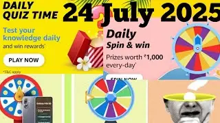 Amazon Daily Quiz Answer Today Amazon spin & Win Quiz Answer today Amazon kese jite Quiz AnswerToday