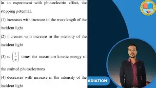 In an experiment with photoelectric effect, the stopping potential (3) is 1/e times the maximum #jee