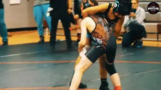 Gianluca Juarez of Dundee Highlanders [R] and Daniel Blaser of Marengo Youth Wrestling [G] (73-79)