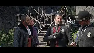 Red Dead Redemption 2 (Deleted Cutscene/Secret Cinematic) - Edgar Ross and The Sheriff of Strawberry