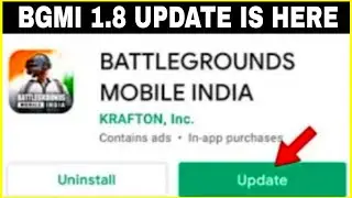 BGMI 1.8 OFFICIAL UPDATE IS HERE😍 || HOW TO UPDATE 1.8 VERSION IN BGMI