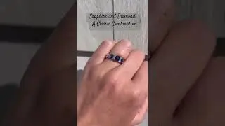 Be Bold with a Sapphire and Diamond Engagement Ring; add WOW with color! #sapphireengagementring