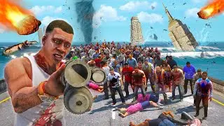 SOBREVIVIENDO a un APOCALIPSIS ZOMBIE en GTA 5 (Mods)