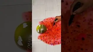 💦😍🌈💓 Yellow Pink Love Balloon Orbeez Popping #asmr #balloonpopping #balloon