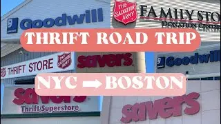 THRIFT ROAD TRIP | NYC to BOSTON | Thrift with me 7 STORES in 3 DAYS