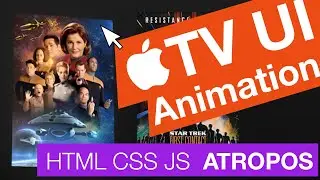 AppleTV UI Animation Tutorial with AtroposJS + React | 3D Icon Effect (HTML CSS JavaScript How to)