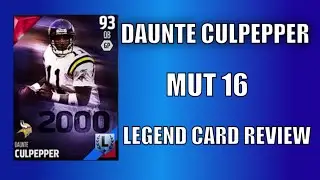 MUT 16 -  LEGENDARY DAUNTE CULPEPPER REVIEW