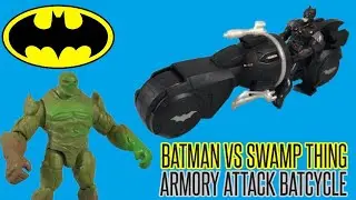 Обзор Batman Vs Swamp Thing Armory Attack Batcycle — Spin Master 4 Inch