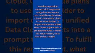 Salesforce Agentforce specialist Certification: Top Practice Questions & Answers- Q1 #agentforce