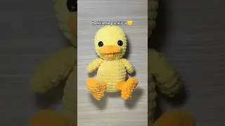 Heklana patkica 🦆💛 #plisana #igracka #plisanaigracka #crochet #srbija #heklanje #patka