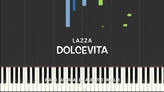Lazza - DOLCEVITA (Piano tutorial with Synthesia)