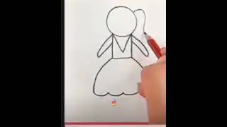 easy way of draw girl with 