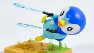 Pokemon Piplup Water Gun - Polymer Clay Tutorial