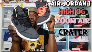 🚨🚨Ранний взгляд👀👀Air Jordan 1 High Zoom Air Crater🔥🔥🔥 Обзор и пешком!!!