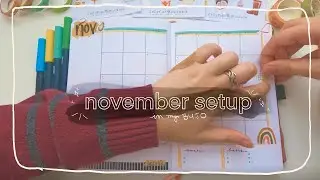 NOVEMBER PLAN WITH ME | monthly bullet journal set up!