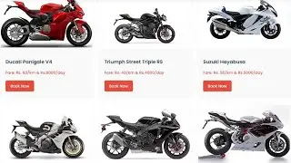 Super bike Rental System &ndash; php project (html + css + js + php + MySQL) 🏍️🔥