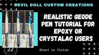 Realistic geode pen tutorial