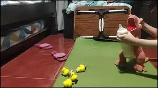 Dinosaur (Named Downee) and ducklings | short story for kids