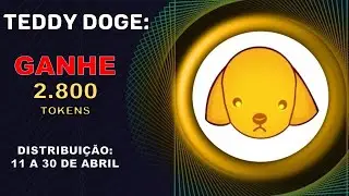 🔥TEDDYDOGE AIRDROP [2.800 TOKENS TEDDY] || GR&Aacute;TIS || SEM TAXA DE G&Aacute;S💥