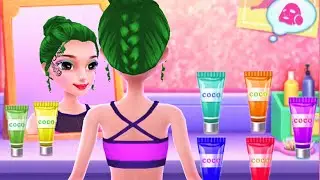 Fitness Girl Dance Fun Spa Makeover Girl Game Dress Up, Makeup & Create Hair styling Games for Girls