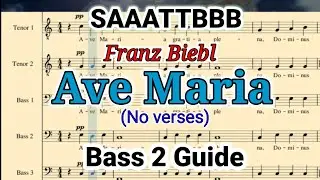 AVE MARIA (Franz Biebl)_ Bass 2 (MIDDLE PART of BASS SECTION)  Guide