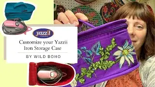 Customize your Yazzii Iron Storage Case with appliqu&eacute; and embroidery | Wild Boho | Yazzii Craft Bags