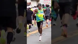 57:59 PB and win at London Marathon - that&rsquo;s Alexander Mutiso🤯 🏆彼の自己ベストは57分台の57分59秒で世界歴代7位 💨