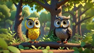 Two Little Owls Tell the Time | Time Song for Kids | Nursery Rhymes and Early Learning Fun