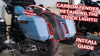 Installing a Carbon Fiber Rear Fender on our 2024 Road Glide