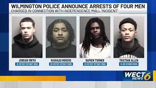 Four men arrested after gun incident at Independence Mall