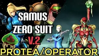 Samus Aran Zero Suit and Metroid Cosplay - Protea and Operator Fashion | Warframe