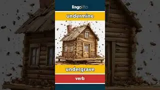 🇬🇧🇳🇴 undermine - undergrave : learn English : la oss l&aelig;re engelsk : vocabulary builder