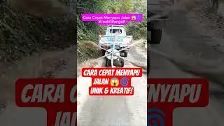 Cara Cepat Menyapu Jalan dengan Alat Putar Kreatif 🚗🌀 | Trik Unik dan Super Efisien